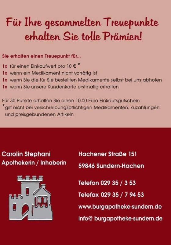 Unsere Kundenkarte