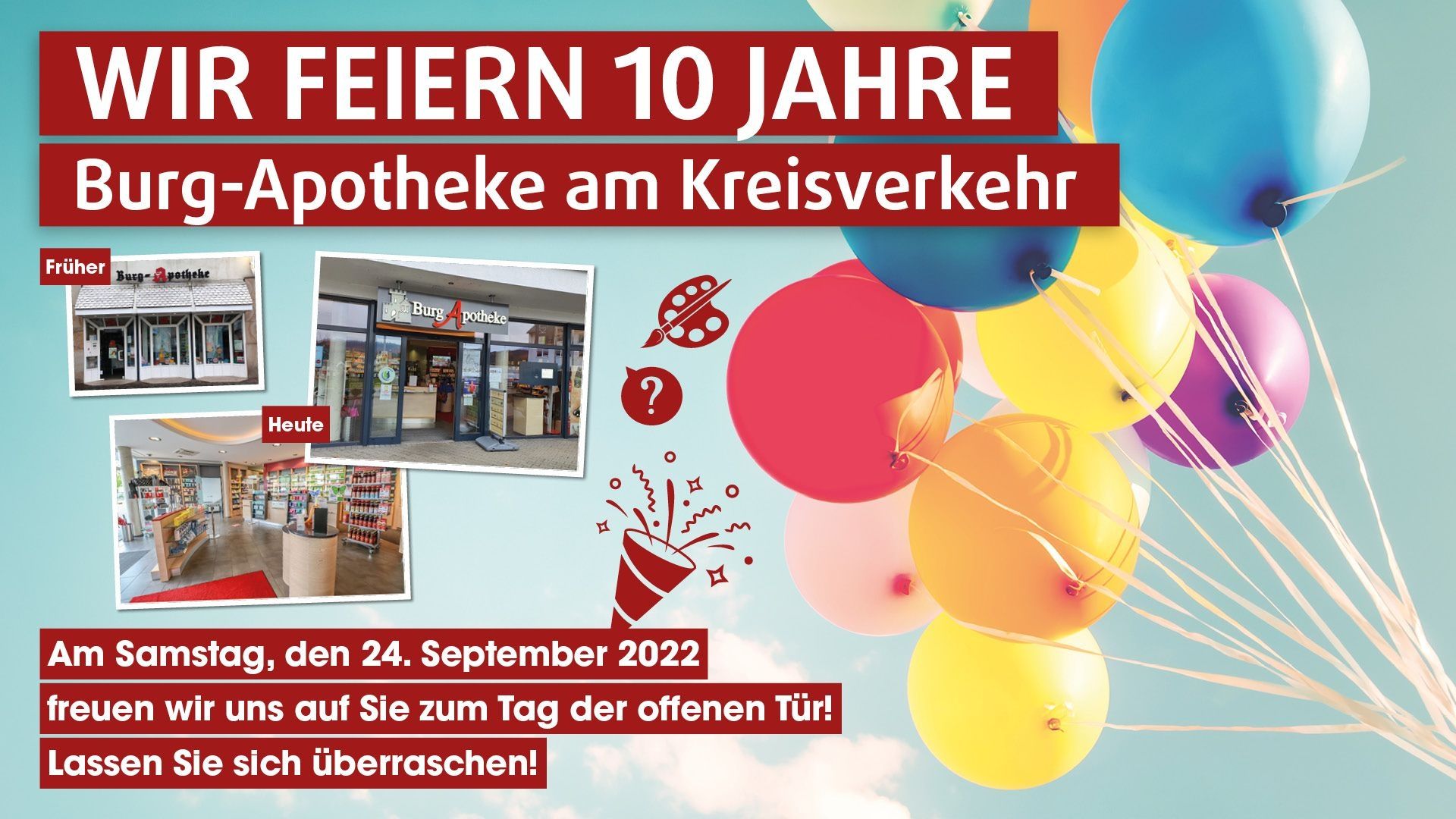 10 Jahre Jubiläum! | Burg-Apotheke